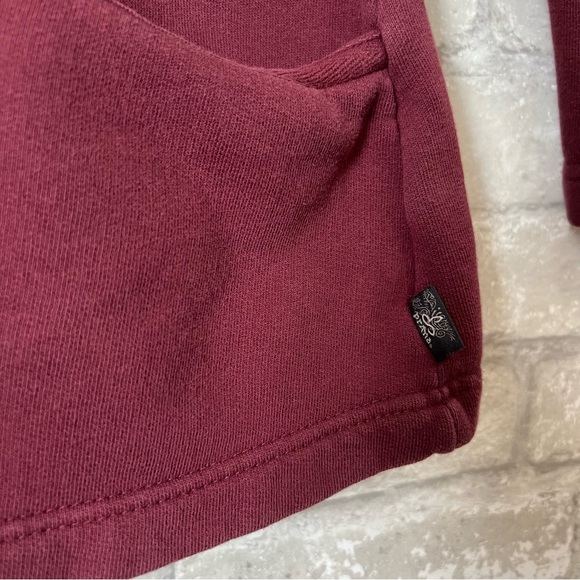 Prana Women's XS Tori Military Inspired Sweatshirt Jacket Button Up Berry Red - Picture 4 of 7